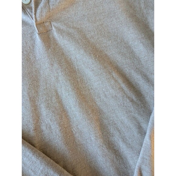 St Johns Bay Men's Beige Tan Collared Cotton Polo Lightweight Dadcore Prep XL - Picture 3 of 7